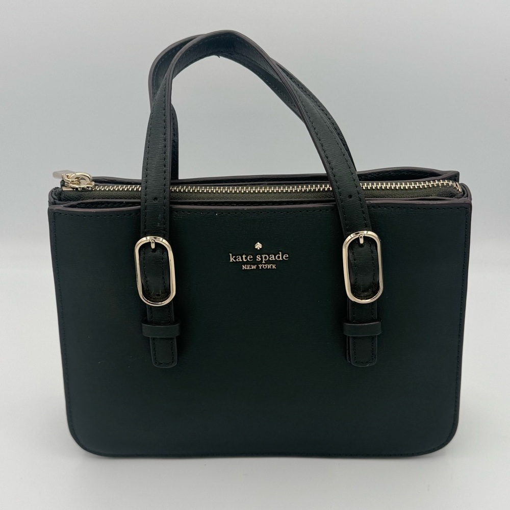 Kate Spade NY Connie Small Triple Gusset Satchel Spruce Green Gold Hardware
